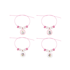 Bracelets à breloques assortis – Disney Princess Assorted – 4/Pqt Unique Industries