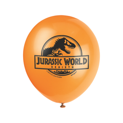 Ballons en latex – Jurassic World 4 – 12" – 8/Pqt Unique Industries