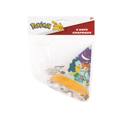 Pokémon Party Hats 8ct Unique Industries