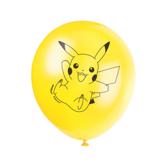 Ballons en latex – Pokémon – 12" – 8/Pqt Unique Industries