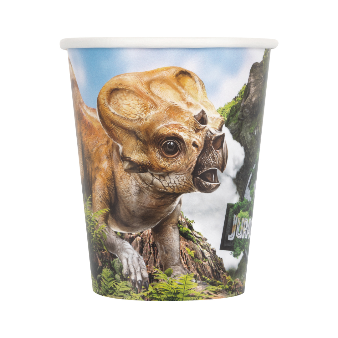 Verres en papier – Jurassic World 4 – 9oz – 8/Pqt Unique Industries