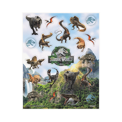 Feuilles d’Autocollants – Le Monde Jurassique 4 – 4/Pqt