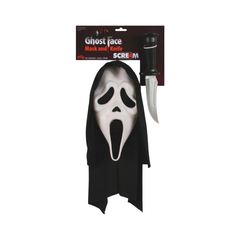 Masque Ghost Face® avec couteau Fun World