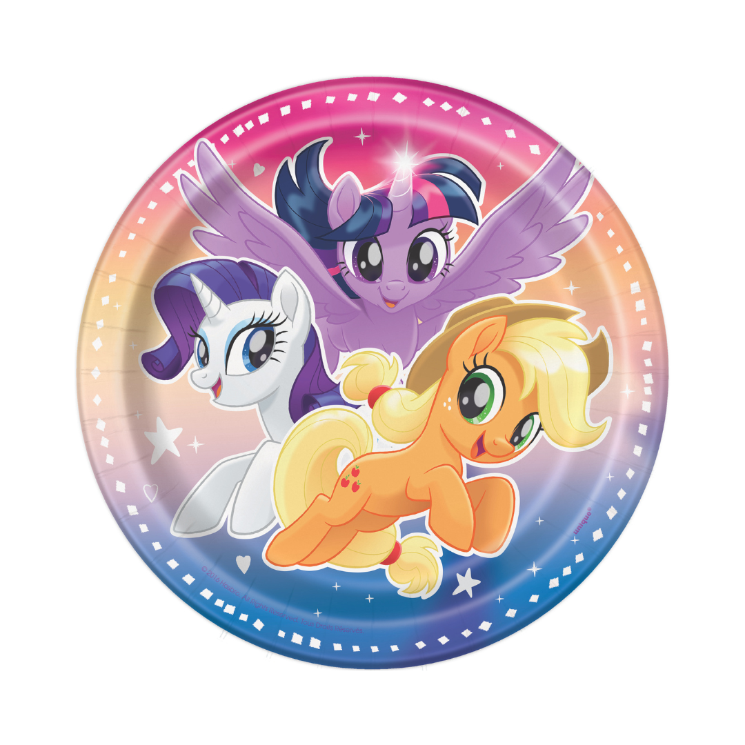 Assiettes à Dessert - Mon Petit Poney - 7" - 8/Pqt Unique Industries