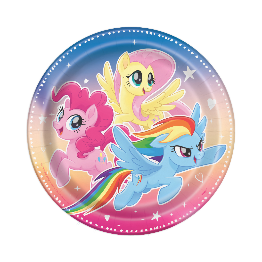 Assiettes à Repas - Mon Petit Poney - 9" - 8/Pqt Unique Industries