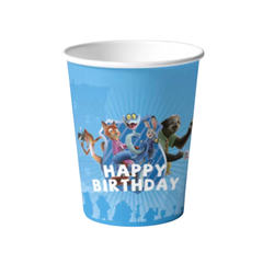 Verres en Papier - Zoo 2 - 10/Pqt J-FÊTE EXTRÊME