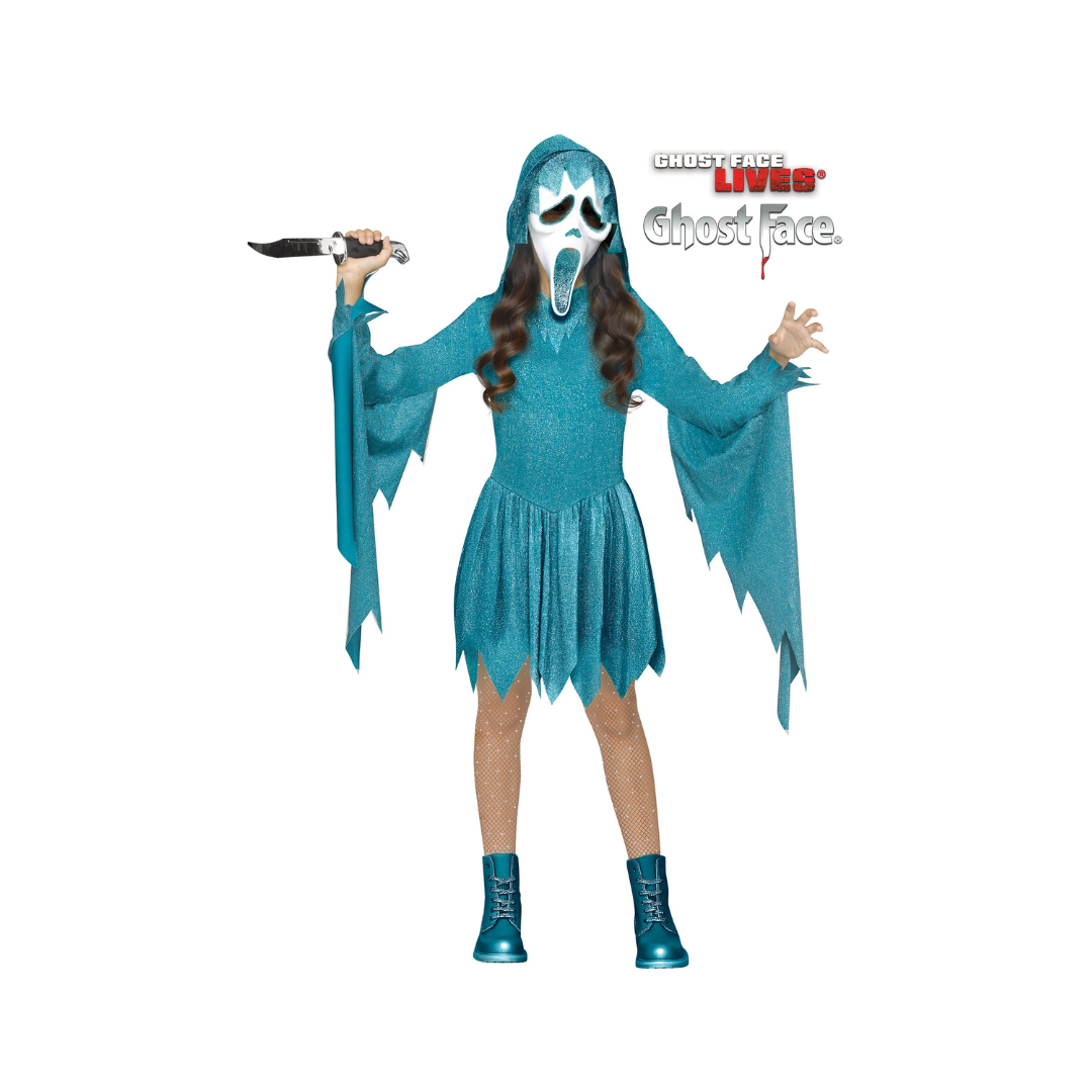 Costume Fille - Turquoise - Ghost Face® - Enfant Fun World