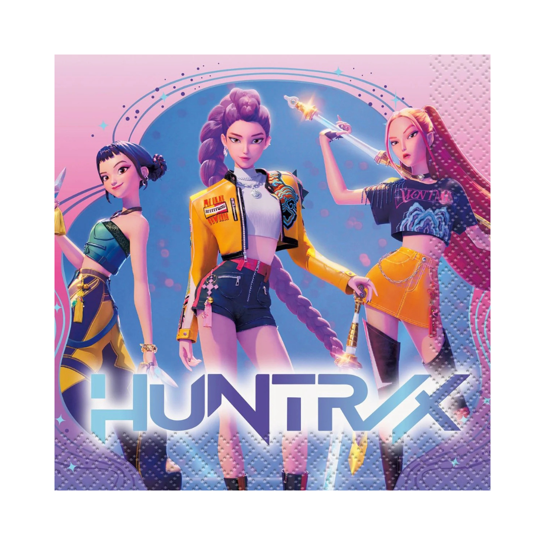 Serviettes à Breuvage - K-Pop Demon Hunters - 16/Pqt Unique