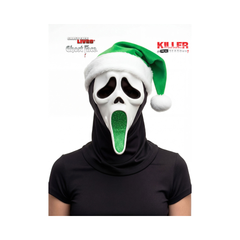 Masque Ghost Face® Père Noël Pailleté - Assortiment Fun World