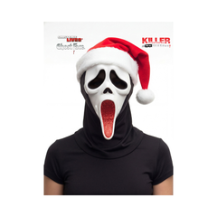 Masque Ghost Face® Père Noël Pailleté - Assortiment Fun World