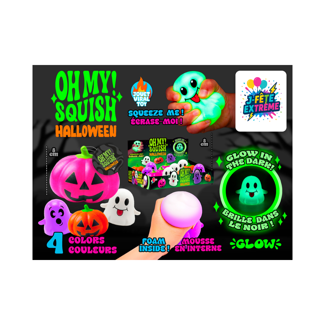 Squishy Citrouille & Fantôme - Oh My Squish (Halloween) RICOCHET