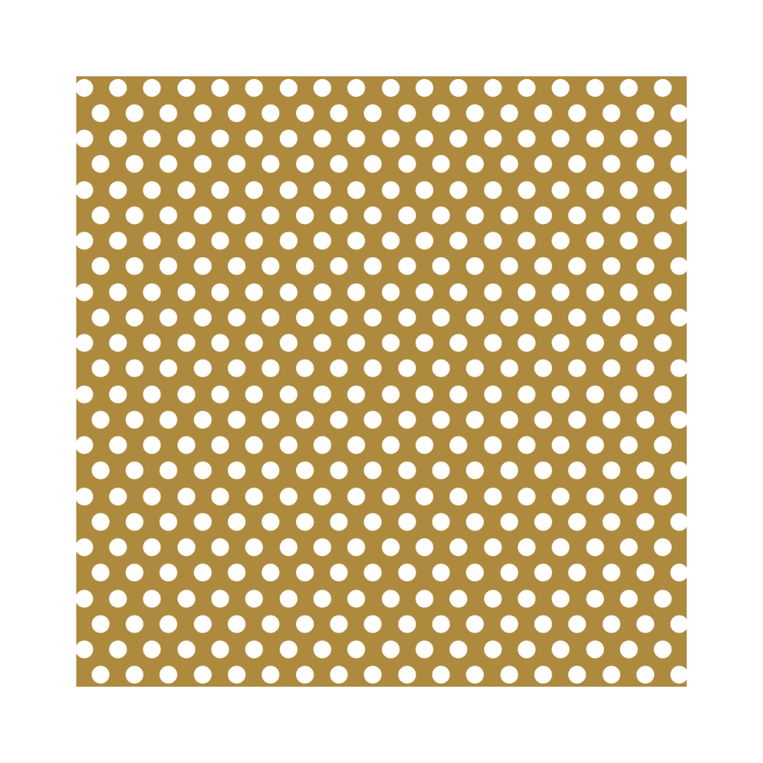 Papier d’Emballage Pois Dorés Métalliques - 30" x 5 pi Unique