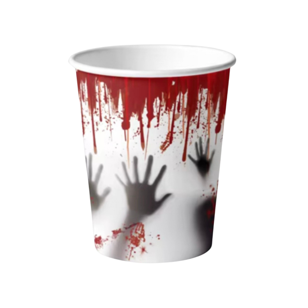 Verres en Papier - Horreur ensanglantée - 10/Pqt J-FÊTE EXTRÊME