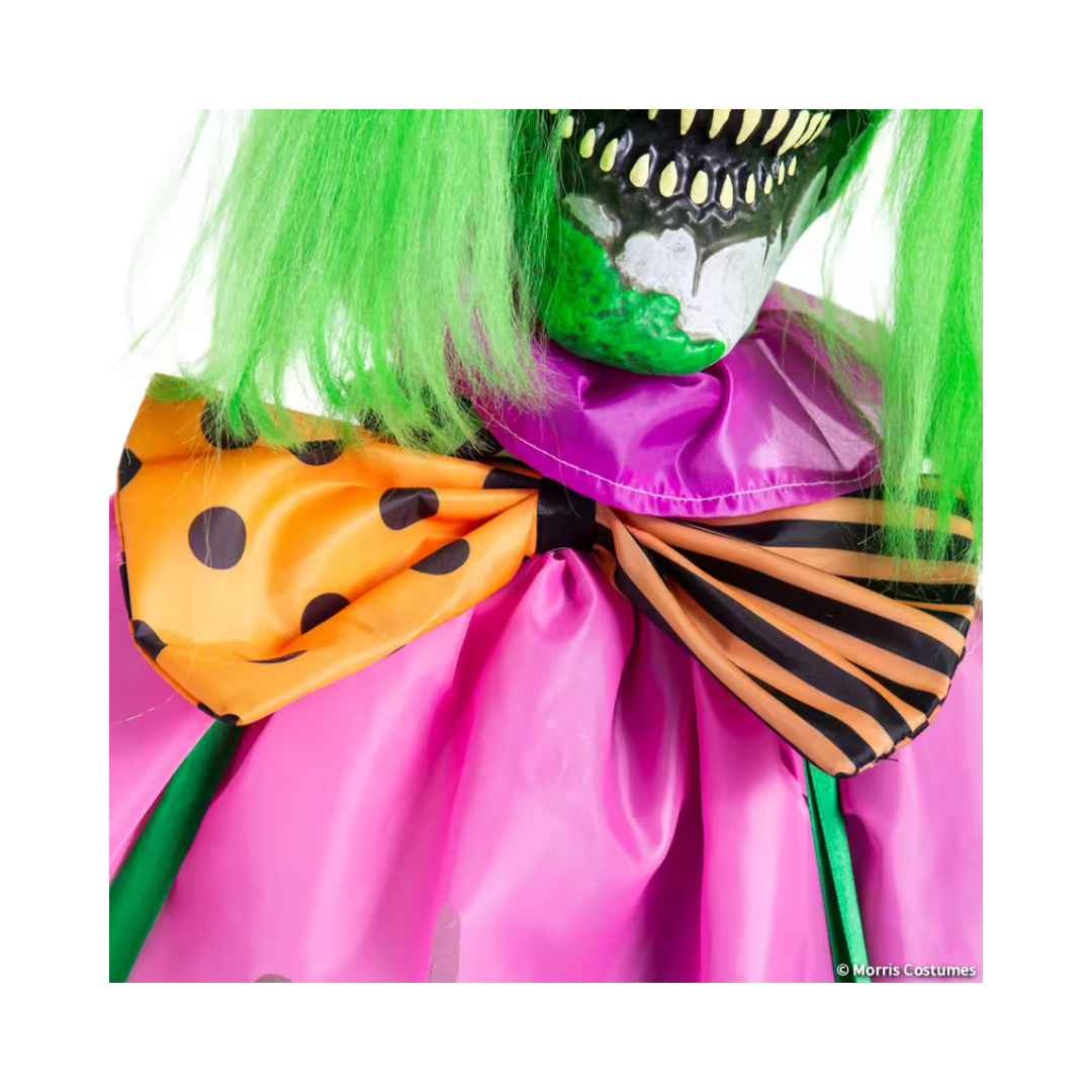 Décoration d’Halloween animée – Clown lumineux au venin vert – 5 pi 10 po Morris Costumes