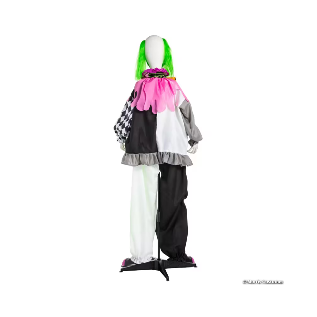 Décoration d’Halloween animée – Clown lumineux au venin vert – 5 pi 10 po Morris Costumes