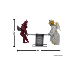 Décoration d’Halloween animée – Balançoire Ange et Démon « Eternal Rest » – 4 pi x 3 pi Morris Costumes