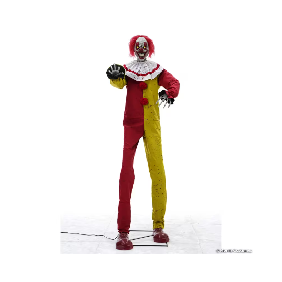 Décoration d’Halloween animée – Pesky le Clown – 7 pi Morris Costumes