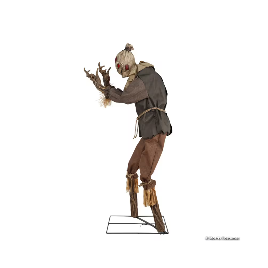 Décoration d’Halloween animée – Épouvantail Grim Stalker lumineux – 7 pi Morris Costumes
