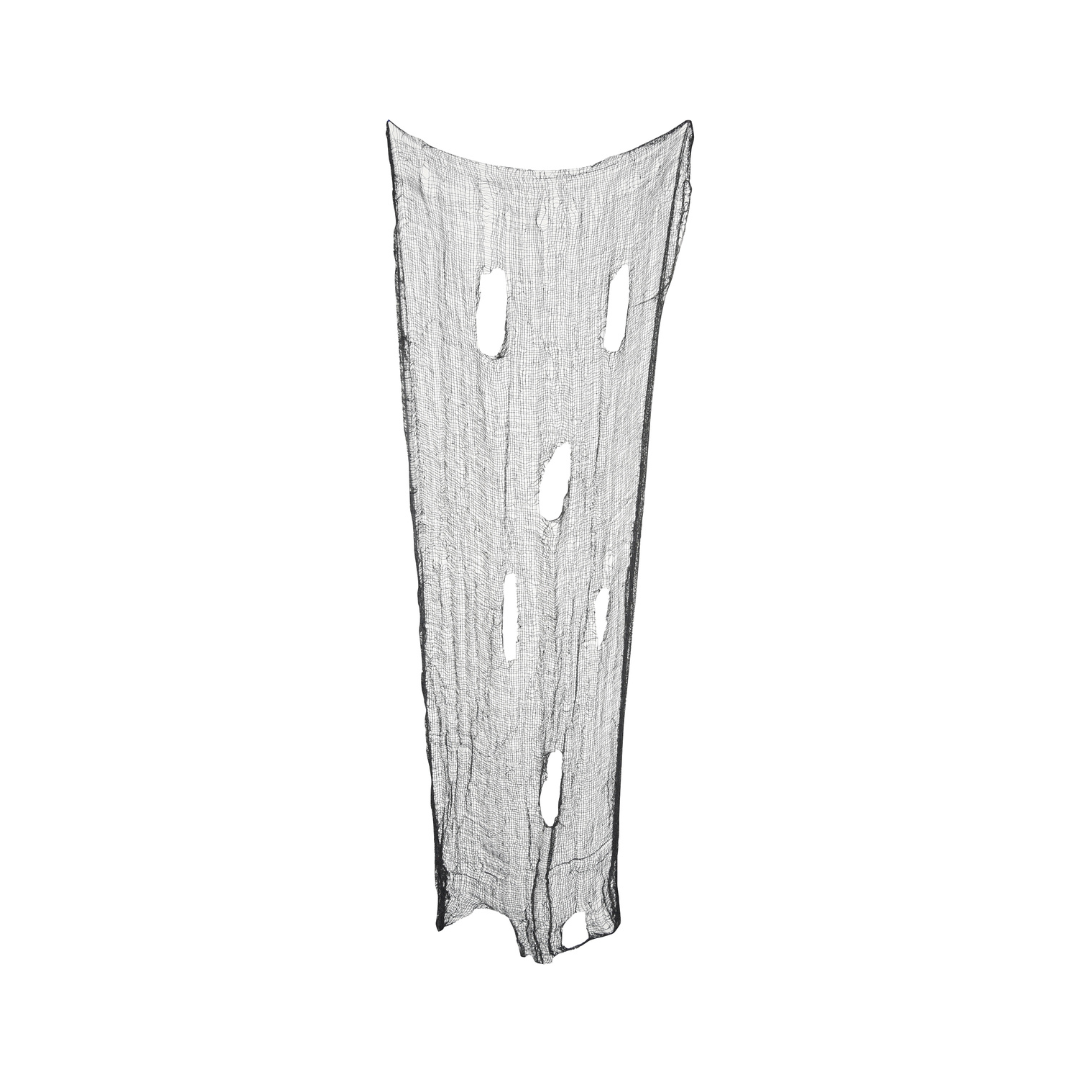 Tissu effrayant noir