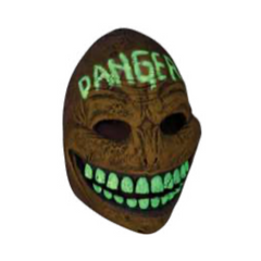 Masque - Smiley dangereux phosphorescent