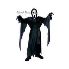 Costume Garçon - Ghost Face Avec Masque – Enfant - Taille Unique