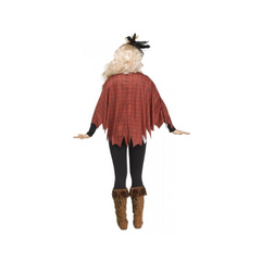 Poncho à capuche - Épouvantail terrifiant - Adulte - Taille Unique