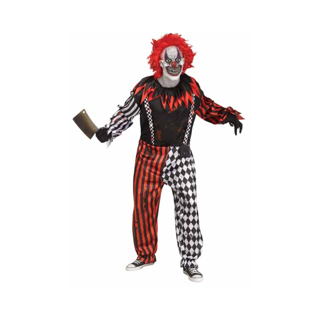 Costume Homme - Clown de cirque macabre avec lumière et son – Adulte