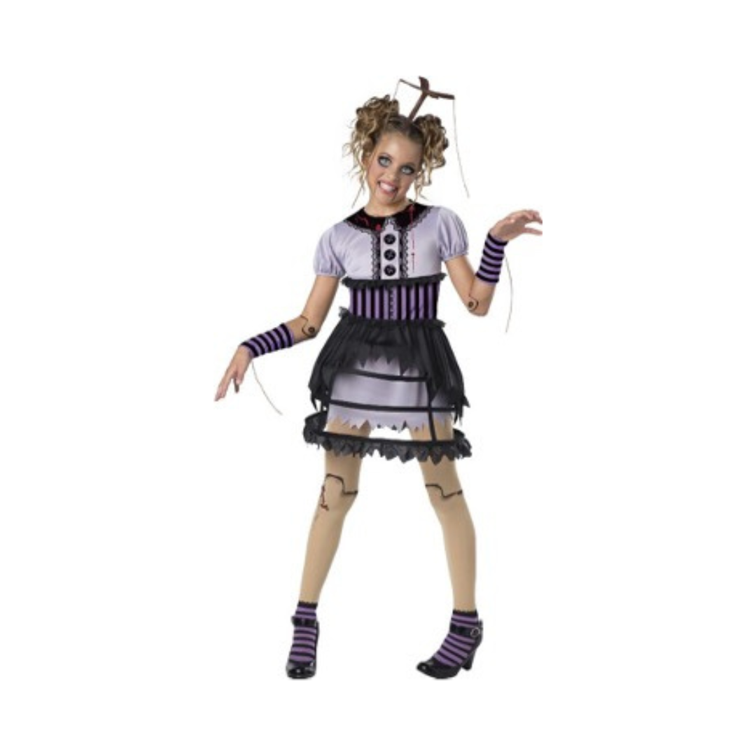 Costume Fille - Marionnette cassée terrifiante - Enfant
