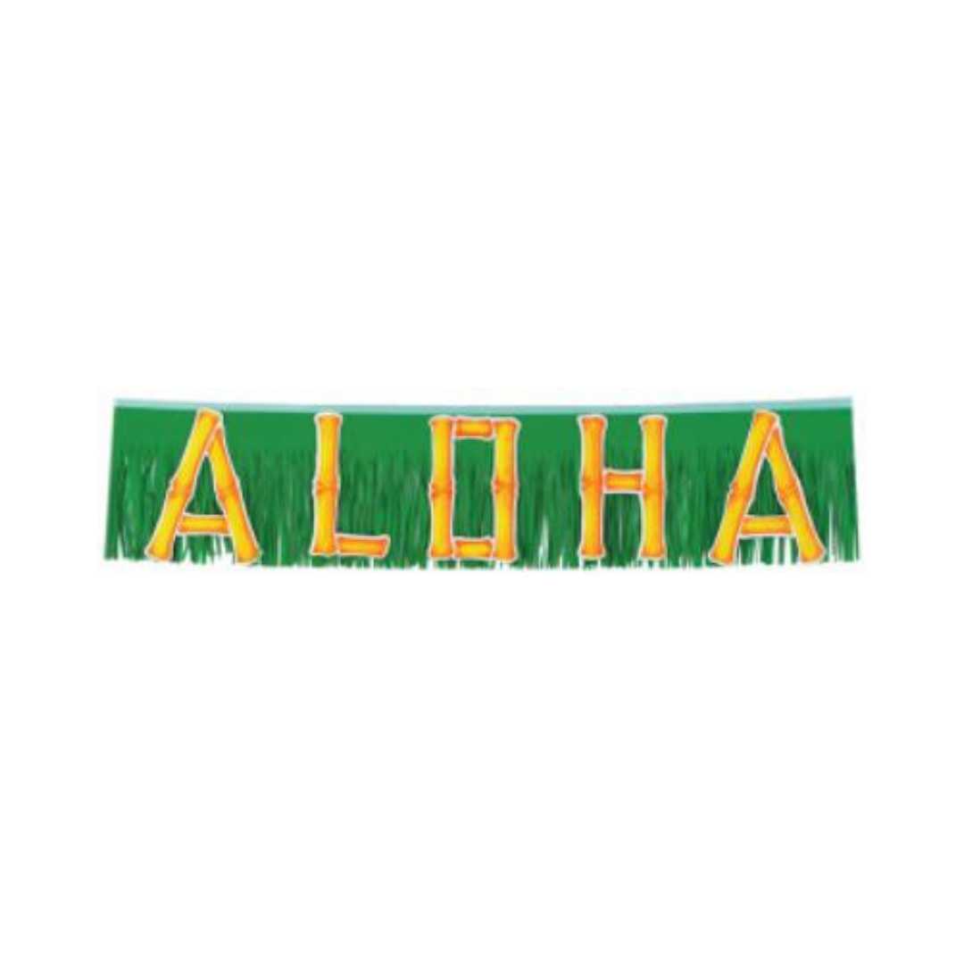 Bannière métallique - Aloha - 4'