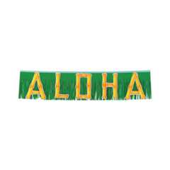 Bannière métallique - Aloha - 4'
