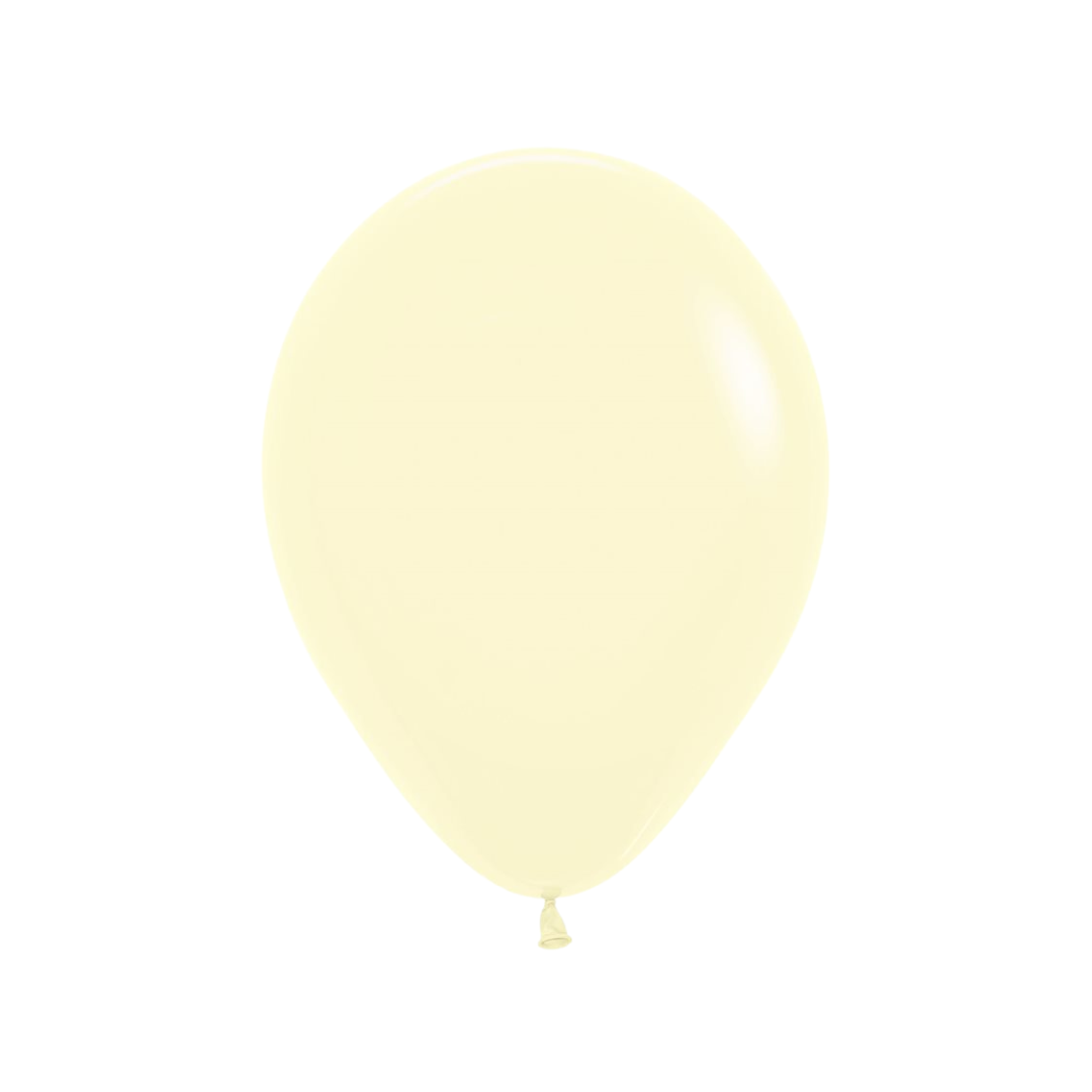 Ballons latex 12" - 1 Unité - Jaune Pastel
