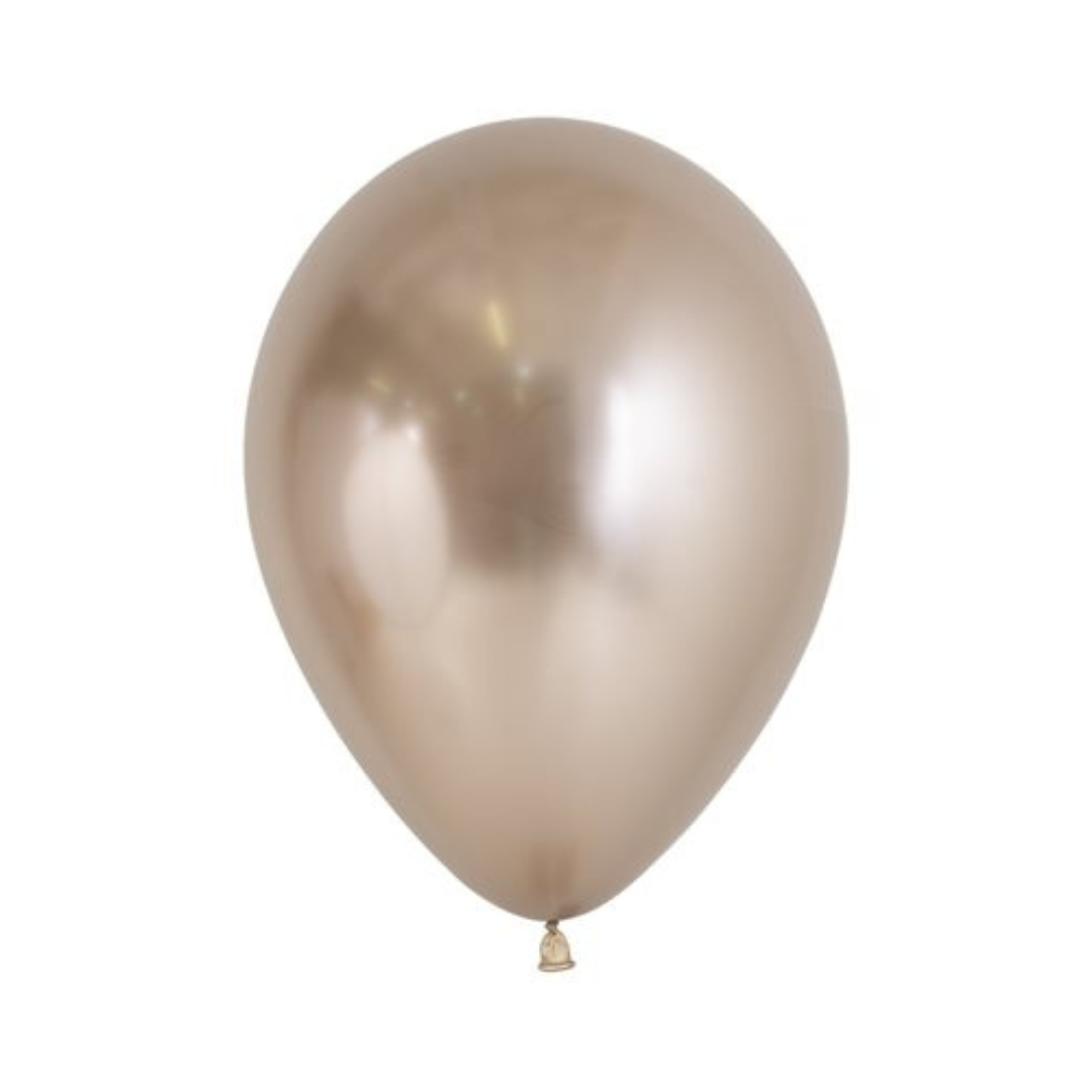 Ballons latex 12" - 1 Unité - Champagne Chrome