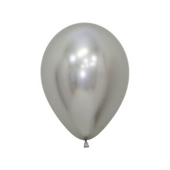 Ballons latex 12" - 1 Unité - Argent Chrome