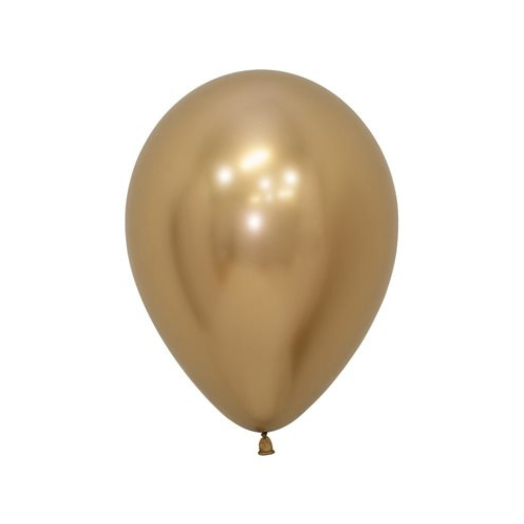 Ballons latex 12" - 1 Unité - Or Chrome