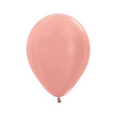 Ballons latex 12" - 1 Unité - Or Rose Métalique