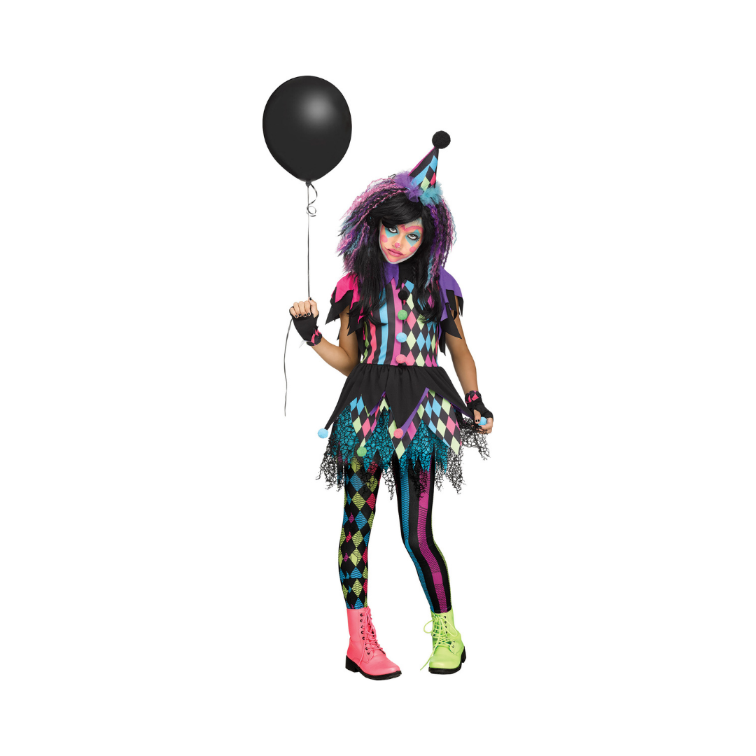 Costume Fille - Clown De Cirque Déjanté - Enfant Fun World