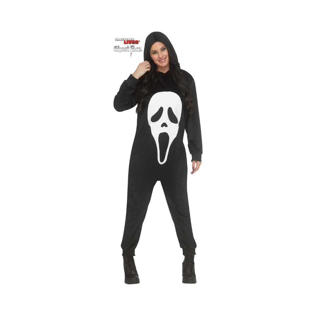 Costume - Combinaison Ghost Face Noire – Adulte Fun World