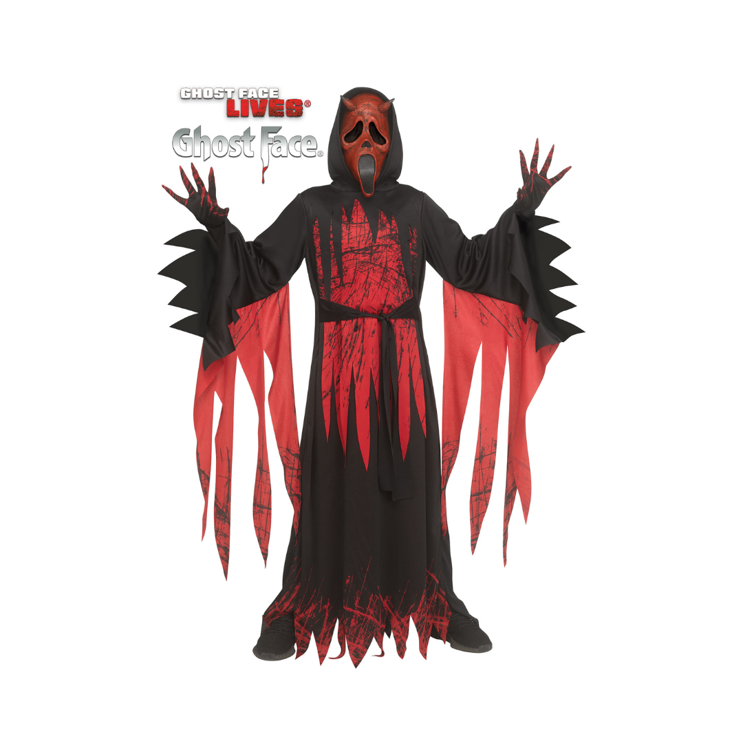 Costume Garçon - Visage De Diable Vieilli - Enfant Fun World