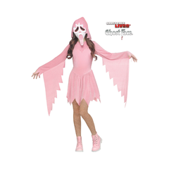 Costume Fille - Ghost Face Rose Pailleté Pastel – Enfant Fun World