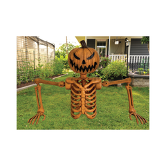 Citrouille squelette - Sort de la terre - 4' Fun World