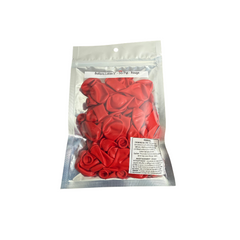 Ballons latex 5" - 50/Pqt - Rouge