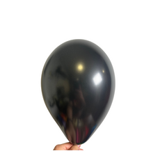 Ballons latex 12" - 1 Unité - Noir Métalique