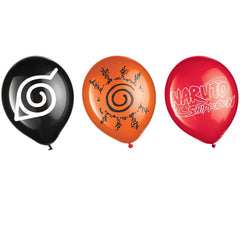 Ballons en latex - Naruto - 12" - 6/Pqt