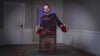 Décoration d’Halloween mécanique – Clown squelette sortant d'une boîte à surprise – 5 pi